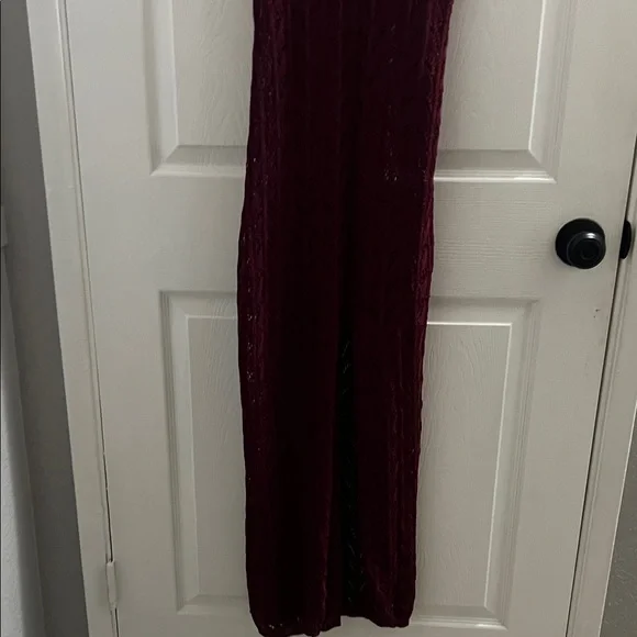 Privy Deep Burgundy Maxi Dressm - Picture 3 of 6